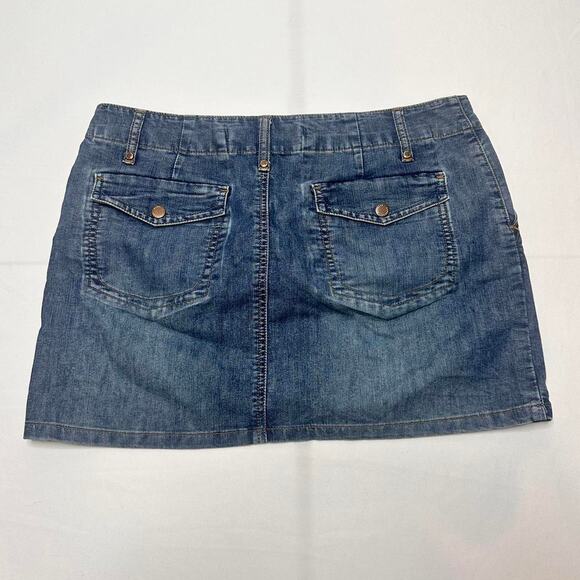 Express Precision Fit Vintage Mini Low Rise Skirt Size 12 - Picture 3 of 7